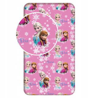 Elsa Frozen - Bavlnený plech s eraserom 90x200 mrazené