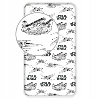 STAR WARS - List s elastickým pásmom 90x200 hviezdnych vojen