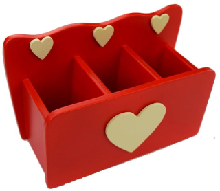 Toolbox Drevená ceruzka na srdcovom stole