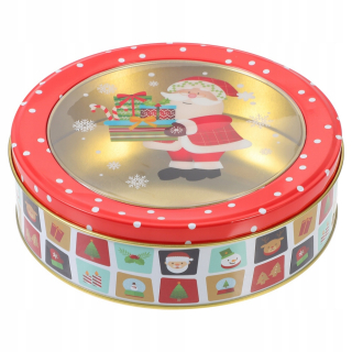 Prázdne plechovky Santa Claus na Vianoce