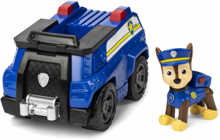 PAW Patrol - PSI PATROL CHASE FIGURINE + POLOŽKA VOZIDLA