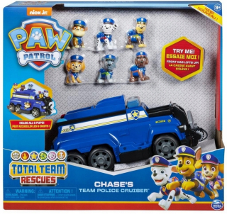 PAW Patrol - PSI PATROL Policajné vozidlo Chase + Figurines