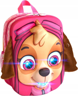 PAW Patrol - PSI PATROL batoh 3D Paw Patrol Skye LED zvuk