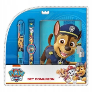 PAW Patrol - PSI PATROL hodinky + denník + pero