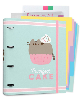 Pusheen - Segregátor Foodie s kartami A4 / 41mm Eraser