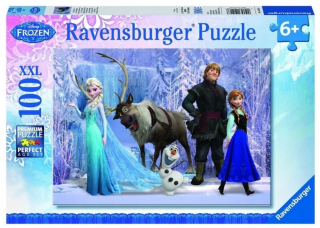 Elsa Frozen - Puzzle 100 Ice Land. V kráľovstve kráľovnej XXL
