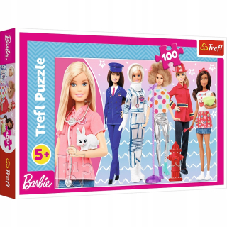 Barbie - Puzzle 100 Môžete byť, Kim Waseie / Mat.Barbie 16385