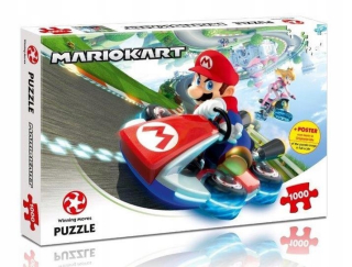 Super Mario - Puzzle 1000 Mario Card Funracer víťazné ťahy