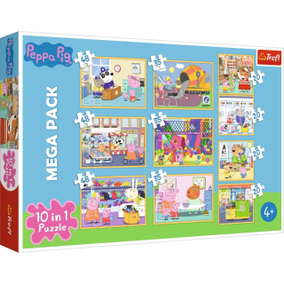 Pepa Pig - Puzzle 10W1 PAG PEPPA s priateľmi 4x20 / 3x35 /
