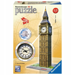 BEN 10 - Puzzle 216 el. 3D BIG BEN s hladivými hodinami