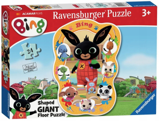 BING A PRIATELIA - Puzzle 24: Bing: Veľké podlahové hádanky (055630)