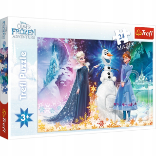 Elsa Frozen - Puzzle 24 Maxi vo svetle hviezd zamrznutých 14265