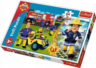 Požiarnik Sam  - Puzzle 24 Maxi Elements - Brave Fiseman Sam