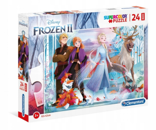 Elsa Frozen - Puzzle 24 Maxi Elements Super Color Land of Ice 2