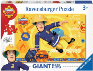 Požiarnik Sam  - Puzzle 24 prvky. Hasič sam