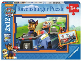 PAW Patrol - Puzzle 2x12 prvky - PSI PATROL, v akcii