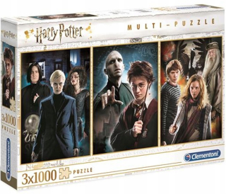 HARRY POTTER - 3 x 1000 el puzzle. Harry Potter Clementoni 61884