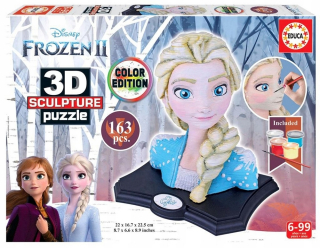Elsa Frozen - 3D puzzle 163 ELSA (socha na maľovanie) G3 EDUC