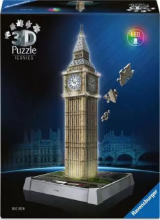 Ikonické puzzle Big Ben 3D