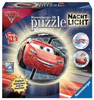McQueen - 3D puzzle LED KULA NOCE LIGHT AUTO 72