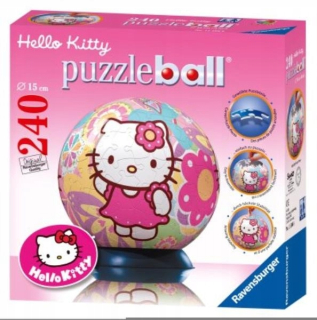 HELLO KITTY 3D puzzle sférické hello kitty kvetináč 240 elem
