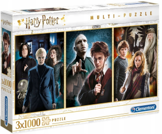 HARRY POTTER - Puzzle 3x1000 El Harry Potter 3in1 61884 Clementoni