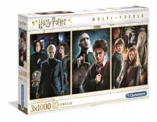HARRY POTTER - Puzzle 3x1000 prvky harry potter