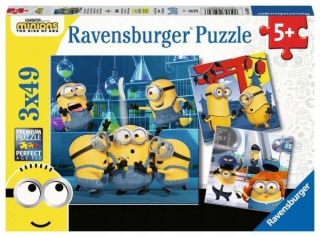 Mimoni  - Puzzle 3x49el Minions 50826 RavensBurger