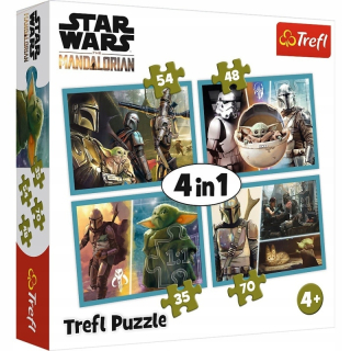 STAR WARS - 4in1 mandalorian puzzle a jeho svetové vojny
