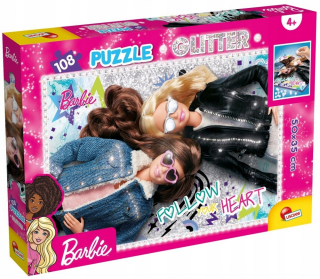 Barbie - Puzzle Barbie Glitter 108 Najlepšie Dodané položky!