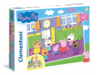 Pepa Pig - Puzzle Clementoni 40 Podlahové - Peppa prasa!