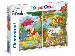 Medvedík Pú - Clementoni Puzzle Winnie Pú 3x48 el.