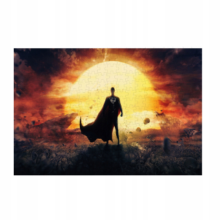 Superman - Puzzle muž vyrobený z ocele superman