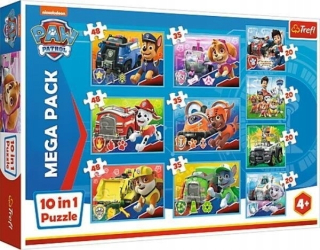PAW Patrol - Puzzle PSI PATROL 10W1 TREFL 90355 MEGA BALG