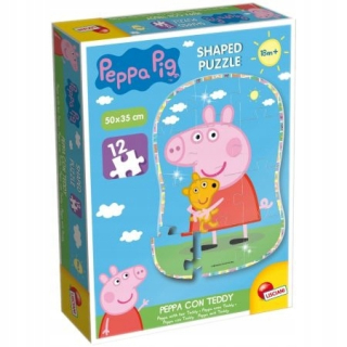 Pepa Pig - Puzzle Puzzle Peppa s medvedíkom 12 el.