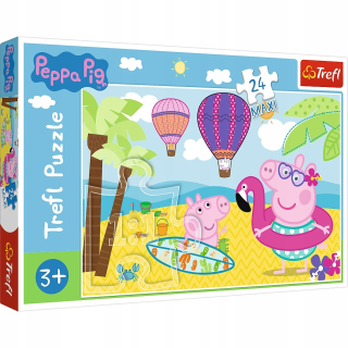 Pepa Pig - Maxi Puzzle 24 Peppa prasa na dovolenku 14293