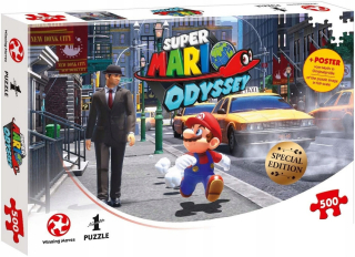Super Mario - Puzzle Mario Zabudli ste isle 500 položiek