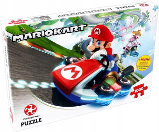 Super Mario - Puzzle Mario víťazstvo presunie 1000 ks. Mariokart