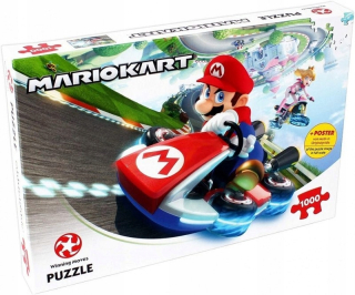 Super Mario - Mariokart Funracer 1000 Puzzle. Víťazné ťahy