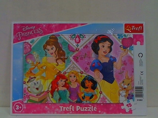 Rám puzzle 15 očarujúce princezná 31352