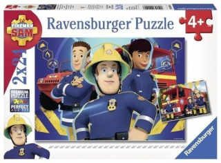 Požiarnik Sam  - Puzzle Firefighter sám 2x 24 el. RAVENSBURGER