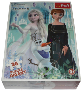 Elsa Frozen - TREFL 36 Gigant 58x84 cm Puzzle - Ice Land II