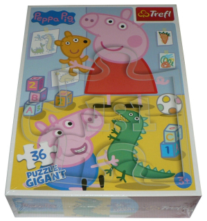 Pepa Pig - Puzzle TREFL 36 Giant 58x84 cm - Peppa prasa!