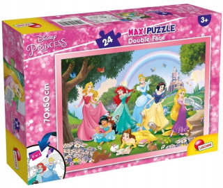 Obojstranné puzzle plus 24 princezná