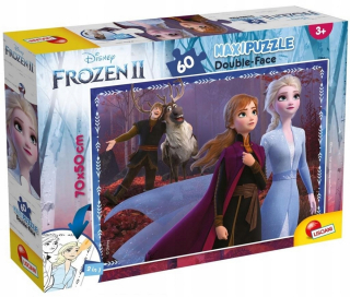 Elsa Frozen - Obojstranné puzzle supermaxi 60 mrazené lisciani