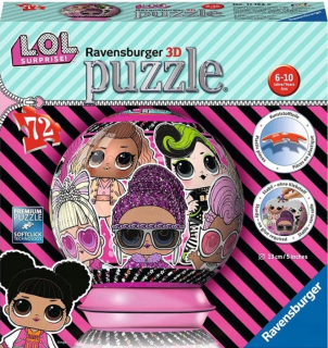 Bábiky LOL - Puzzle Ball 3D 72 Prvky Najnovšie!
