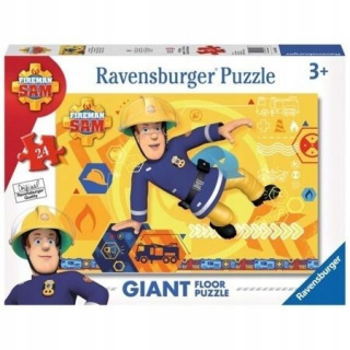 Požiarnik Sam  - Puzzle podlahové 24el Hasič Sam Ravensburger