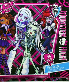 Monster High Bábiky - Cardinal Monster High Puzzle 4ks