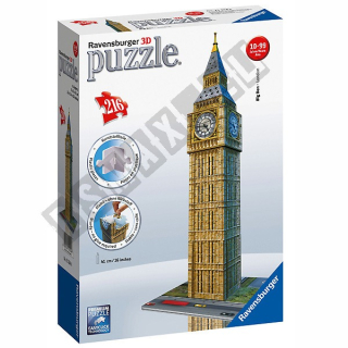 BEN 10 - 3D priestorové puzzle veľké Ben 216 prvky
