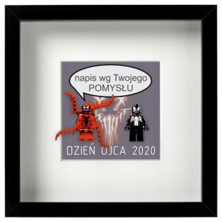 SPIDERMAN - Rám 2 Čísla - Carnage Venom - pre Dady / Syna